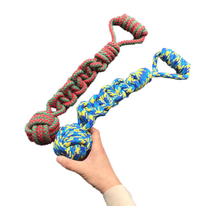 Juguetes Masticables para Perros de Algodón Ecológico de Lujo, Personalizados al por Mayor, Duraderos, con Forma de Hueso, Interactivos, de Tamaño Pequeño, para Limpieza Dental - Product Image 3