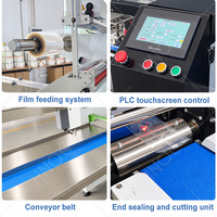 Machine d'emballage automatique HNOC pour biscuits, barres de céréales, croissants, pains, bâtonnets de glace et crèmes glacées