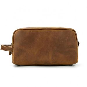 BSCI Factory Men's Travel Toiletry Bag Vintage Makeup Bag <b>Genuine</b> <b>nylon</b> Large Capacity Cosmetic Bag - Product Image 3