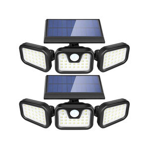 Luces Solares de Exterior al por Mayor con Control Remoto, 3 Cabezales, Sensor de Movimiento, Impermeables IP65, Gran Angular de 270° para Pared - Product Image 1