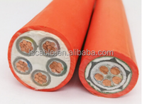 Cable de alimentación de cobre con núcleo de PVC ignífugo, libre de halógenos y de baja emisión de humo, BTTZ/NG-A(BTLY) 0.6/1KV 2.5-400 mm², 5 núcleos, para minería