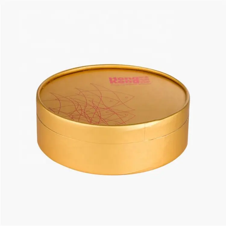 Custom Logo Biodegradable Cardboard Paper Matte Tea Round Box Paper Tube Cylinder Packaging