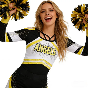 Костюмы для чирлидинга <span class=keywords><strong>Vatten</strong></span> VTC029 OEM/ODM для женщин, сублимационная печать, стразы - Product Image 6