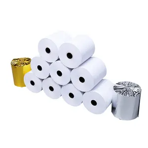 Thermal Paper For Pos Jumbo Rolls Thermal Paper For ATM/POS Cash Register Printer Wholesale Manufacturer 70gsm 100% Virgin Wood Pulp Thermal Paper