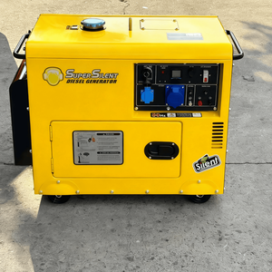 เครื่องกำเนิดไฟฟ้าดีเซลแบบพกพา เงียบพิเศษ พร้อมระบบ ATS สตาร์ทอัตโนมัติ 5kva 6kw 8kva 10kva 12kva 15kva สำหรับใช้ในบ้าน 110/220V 50/60hz แบบเคลื่อนย้ายได้ - Product Image 1
