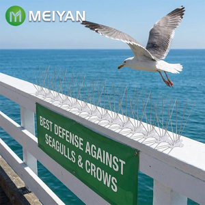 Griffes anti-oiseaux solides à 5 rangées en acier inoxydable, écologiques, haute densité, pour la lutte contre les pigeons sur les gouttières, toits, clôtures et murs – Approvisionnement direct usine - Product Image 1