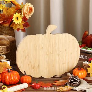 Tabla de cortar de madera con forma de calabaza para decoración de cocina y servir comida - Product Image 1