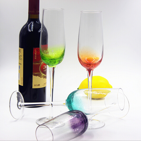 Colorful Fashion Champagne Glass Goblet With Stem Wine Glass Champagne Flutes