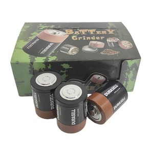 Molinillo de Hierbas de Aleación de Zinc con Forma de Batería de 62mm y 3 Capas, Novedoso y Promocional, para Tabaco - Product Image 3