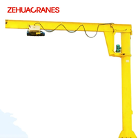 Pilier autoportant BZ 360 °   Grue à flèche rotative, grue cantilever avec palan électrique pour levage en atelier