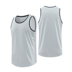 Men's Summer Loose Sports Vest Sleeveless Tank Top Fitness <b>Running</b> Basketball Training Breathable Quick-Dry 100% Polyester OEM - Product Image 4
