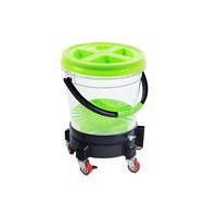 ShineOpen seau transparent personnalisé seau de lavage de voiture avec couvercle Gama