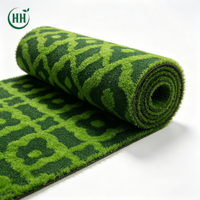 Tapis de gazon artificiel à motifs décoratifs, gazon synthétique personnalisé, tapis ornemental pour jardin, patio, mariage, événement, décoration de sol