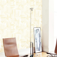 Papier peint moderne en PVC 3D avec motif géométrique abstrait imperméable pour la décoration de la maison et de l'hôtel pour les murs du salon et de la chambre à coucher-Vente en gros