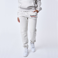Ensemble de survêtement unisexe personnalisé en molleton écologique pour l'automne, 2 pièces, brodé, avec sweat à capuche et pantalon de jogging