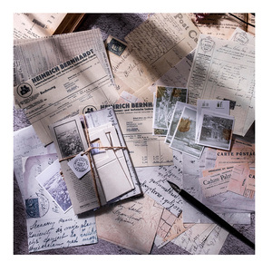 45 Uds diario basura Vintage DIY Material suministros de papel álbum de recortes papel decorativo Retro arte antiguo diario artesanal - Product Image 1