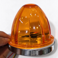 Feu de gabarit latéral universel LED ambre en forme de goutte d'eau pour camion lourd