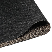 Pu dilapisi hitam oranye tahan abrasi kain aramid 2 cara peregangan kevlar kain tahan potong