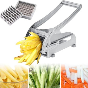 Stainless Steel Manual French Fries <b>Cutter</b> <b>Vegetable</b> Slicer Potato Chips Cutting Tool Commercial Kitchen - Product Image 2