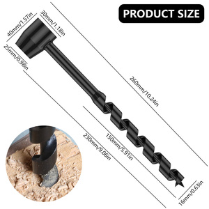 Perceuse manuelle en acier au carbone, perceuse manuelle Portable, foret <span class=keywords><strong>manuel</strong></span> de survie, foret auto-taraudage survie outil de poinçonnage en bois - Product Image 6