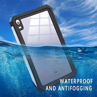 Étui ShellBox 2021 TPU+PC, coque arrière transparente, étanche, antichoc, pour tablette iPad Mini 6 7, noir
