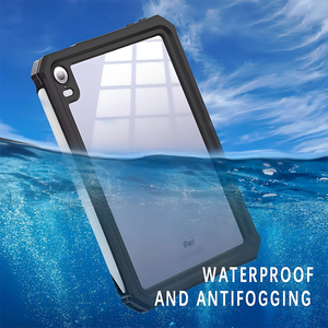 2021 TPU + PC เคสหลังแบบใสกันน้ำกันกระแทกสำหรับไอแพด มินิ 7/6 แท็บเล็ตขนาด 8.3 นิ้ว, สีดำ - Product Image 5