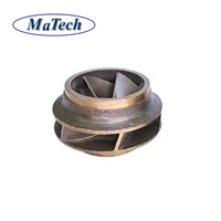 Pompe à vide à anneau d'eau avec roue de guidage résistante à la corrosion marine Matech Industry, en bronze d'aluminium, avec diffuseur en fonte