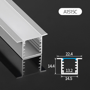 Perfil de Aluminio de Alta Calidad Personalizado para <span class=keywords><strong>Tira</strong></span> de Luz <span class=keywords><strong>LED</strong></span>, Canal de Perfil de Aluminio para <span class=keywords><strong>LED</strong></span>, Perfil de Aluminio Empotrado para <span class=keywords><strong>LED</strong></span> - Product Image 1