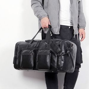 Sac de voyage en cuir véritable pour homme, sac de week-end pour la randonnée, de bonne qualité, très vendu - Product Image 6