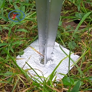 Ancre de sol en acier galvanisé, piquet carré pour clôture, piquet de sol robuste sans crevaison - Product Image 3