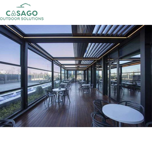 Pérgola de Aluminio con Techo Retráctil de Grado Comercial - Resistente al Agua IP65 y al Viento <span class=keywords><strong>para</strong></span> <span class=keywords><strong>Terraza</strong></span> de Restaurante - Product Image 5