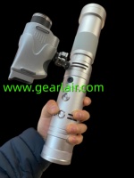 Outil d'allumage laser portable de 120 watts, kit de vision nocturne avec coque en CNC argentée et design artisanal