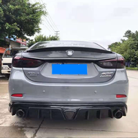 Untuk Mazda 6 Atenza 2014-2021 Diffuser Belakang Gloss Black Bumper Lip Plastik ABS Body Kit Mobil