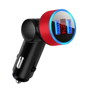 Car Charging Accessories Dual Usb Car Charger Adapter Adjustable 2 Usb Port Led Display 5v 3.1 eine Smart Car Charger