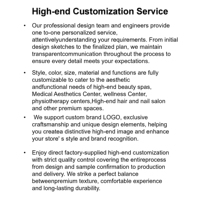 Multifunktionale Tragbare Spa-Massageliege mit Klappbaren Metallbeinen und Höhenverstellung für Schönheitssalons