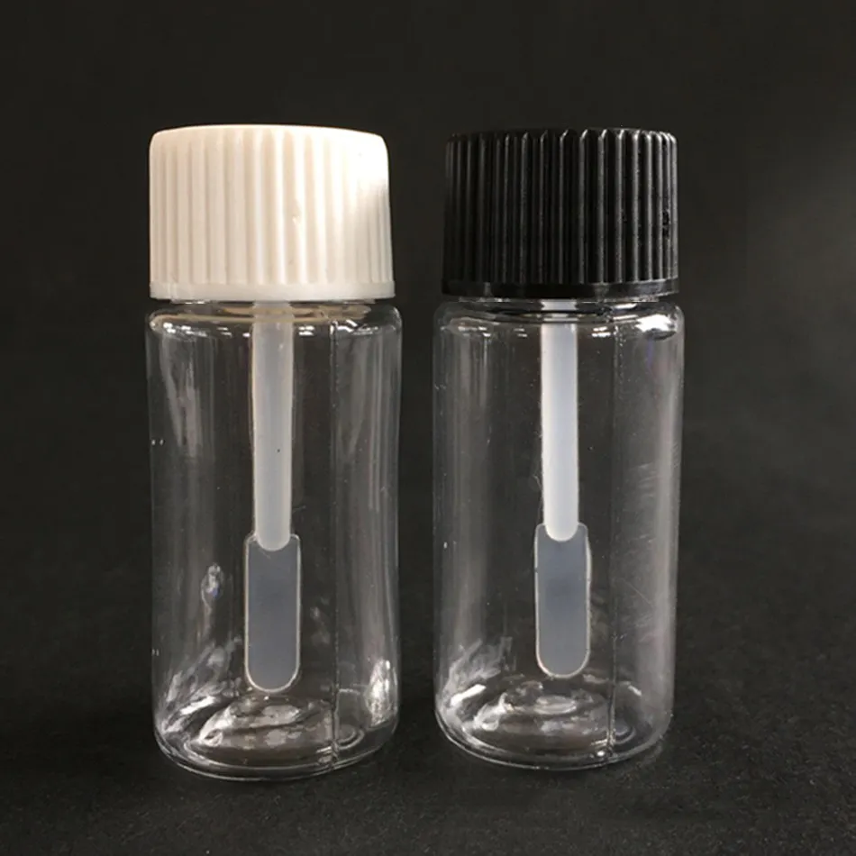 液体溶融接着剤用のアプリケーターブラシスクリューキャップ付き20ml透明プラスチック接着剤ボトル