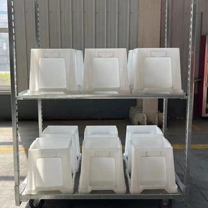 סיר פרחים ארבע גלגל רשת מתכת רולים עבור מכירות פומביות שוק תחבורה כבד עבור עציצים גדולים oem - Product Image 1