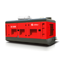 Pour marteau pneumatique, compresseur d'air 3 m3/min, prix d'usine, compresseur d'air à vis Diesel Portable