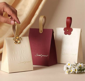 Caja de Papel Especial de Estilo Europeo para Bodas, Bolsa de Regalo para Dulces con Estampado en Relieve y Laminación Brillante y Mate para Azúcar - Product Image 3