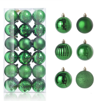 Neue Produktideen Weihnachts dekoration Weihnachts schmuck Kunststoff Bruchs ichere dekorative runde Weihnachts kugel