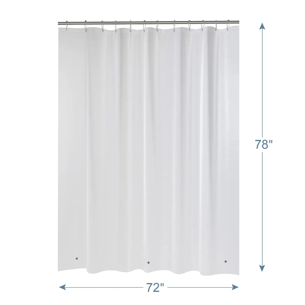 Clear Shower Curtain Liner, 72x72 Plastic Shower Liner, Waterproof PEVA Shower Curtain Liner Curtains for Bathroom