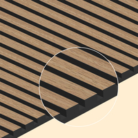 Panneaux acoustiques modernes en PS à rayures, imperméables, haute densité, insonorisants, pour murs intérieurs de salon, salle à manger, appartement