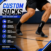 Chaussettes de sport pour hommes, design personnalisé, confortables, respirantes, en coton, chaussettes de course, logo personnalisé, chaussettes de basket-ball athlétiques
