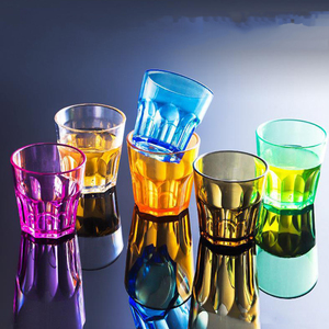 Mini bicchierini ottagonali in plastica colorati e trasparenti per PC tazze Creative per Wine Bar bicchierini - Product Image 2