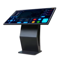 Afficheur numérique d'intérieur de 21,5 pouces, écran tactile horizontal OEM, kiosque avec SDK, vidéo, service libre, agence, fournisseur