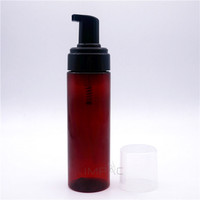 PCR silinder plastik 250ml Amber pompa berbusa botol sabun grosir