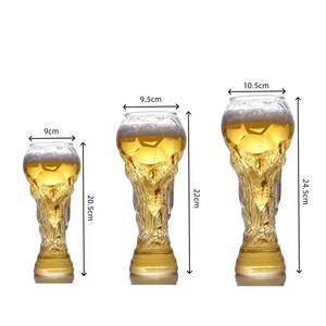 Vaso de Cerveza de Vidrio Creativo con Diseño de la Copa Mundial de Fútbol <span class=keywords><strong>Hercules</strong></span>, Vaso de Gran Capacidad con Caja de Color para Eventos Deportivos y Fiestas, Venta al Por Mayor - Product Image 2