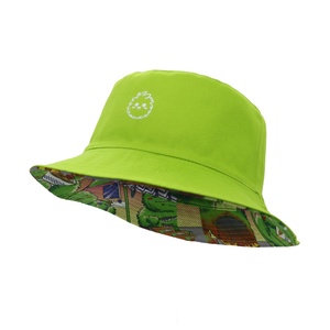 Custom Two-Sided All-Over Printed Letter Logo <b>Reversible</b> Waterproof Sun Protection <b>Bucket</b> <b>Hat</b> for Unisex Travel Fishing Cycling - Product Image 5