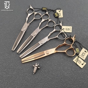 Forbici Sfoltitrici LUXPACE per Parrucchieri, Senza Tracce, Rotazione 3D, Denti a <span class=keywords><strong>L</strong></span> Variabili, Nessun Strappo ai Capelli, LC-6030T/6030G Giappone - Product Image 2