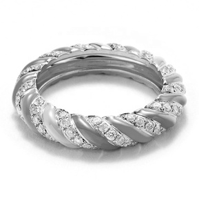 Milskye - Joyería Clásica y Elegante <span class=keywords><strong>para</strong></span> <span class=keywords><strong>Mujer</strong></span>, Plata 925, Oro de 18k, Anillos de Aleación Torsade con Esmalte de Circonio Arcoíris - Product Image 3